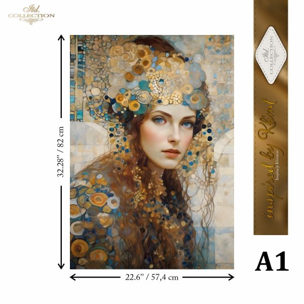 Special Order - ITD Collection Rice Paper 4 Sheet Set - Inspired by Klimt Series I