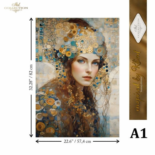 Special Order - ITD Collection Rice Paper 4 Sheet Set - Inspired by Klimt Series I