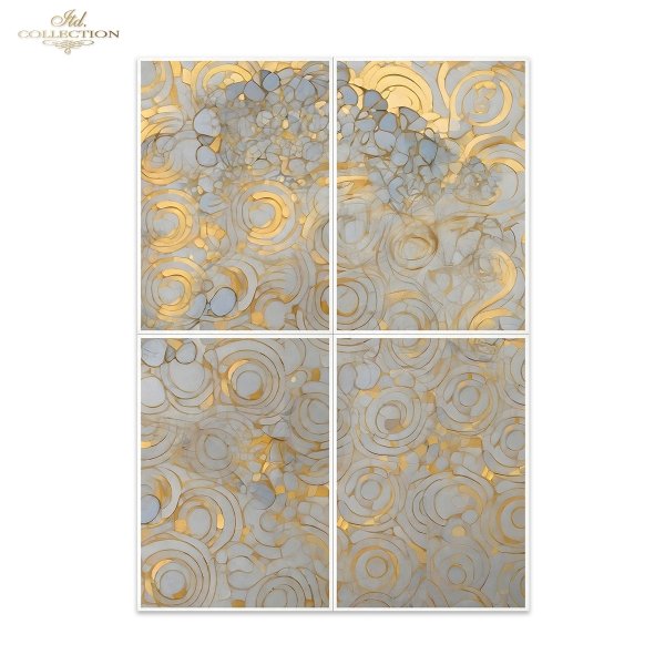 Special Order - ITD Collection Rice Paper 4 Sheet Set - Inspired by Klimt Series II