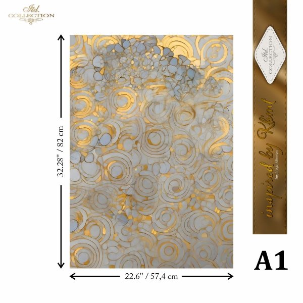 Special Order - ITD Collection Rice Paper 4 Sheet Set - Inspired by Klimt Series II