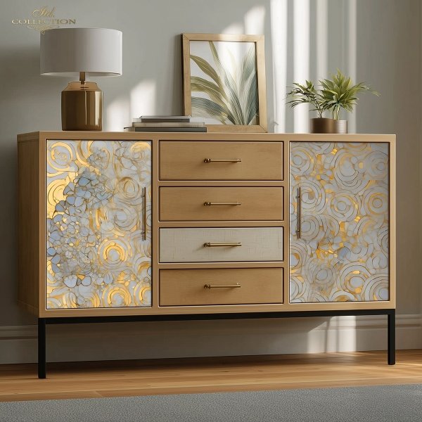 Special Order - ITD Collection Rice Paper 4 Sheet Set - Inspired by Klimt Series II