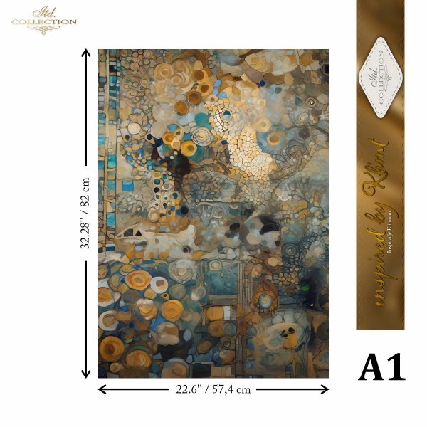 Special Order - ITD Collection Rice Paper 4 Sheet Set - Inspired by Klimt Series III