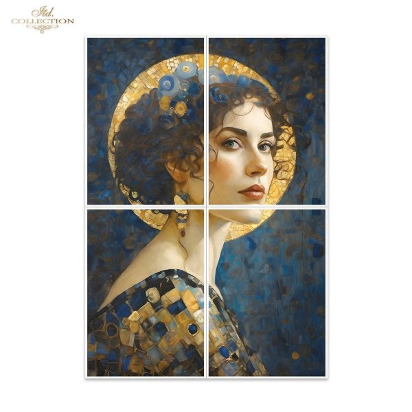 Special Order - ITD Collection Rice Paper 4 Sheet Set - Inspired by Klimt Series IV
