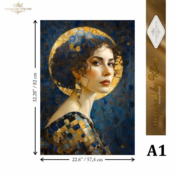 Special Order - ITD Collection Rice Paper 4 Sheet Set - Inspired by Klimt Series IV