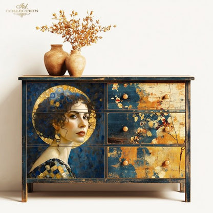 Special Order - ITD Collection Rice Paper 4 Sheet Set - Inspired by Klimt Series IV