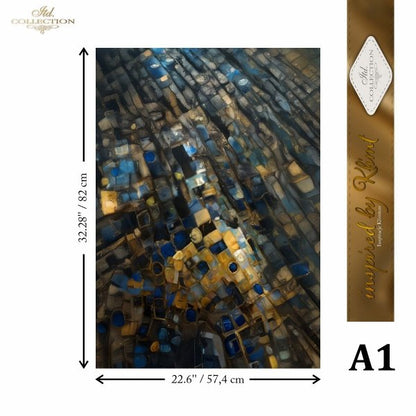 Special Order - ITD Collection Rice Paper 4 Sheet Set - Inspired by Klimt Series V