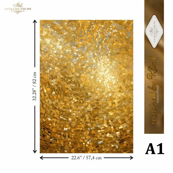 Special Order - ITD Collection Rice Paper 4 Sheet Set - Inspired by Klimt Series VI