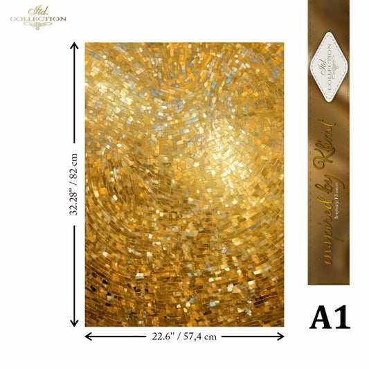 Special Order - ITD Collection Rice Paper 4 Sheet Set - Inspired by Klimt Series VI