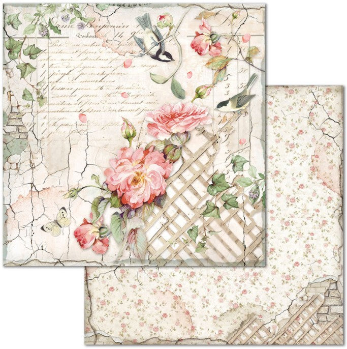 Stamperia 12" Scrapbook Paper Pad - House of Roses