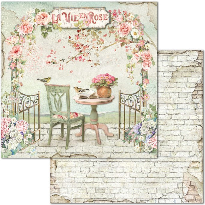Stamperia 12" Scrapbook Paper Pad - House of Roses