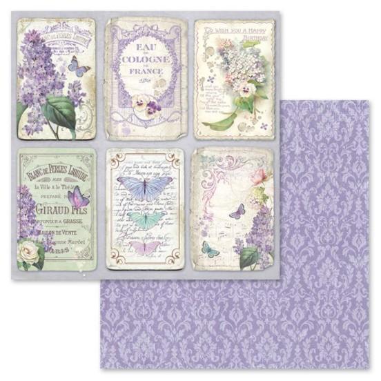 Stamperia 12" Scrapbook Paper Pad - Lilac Flowers