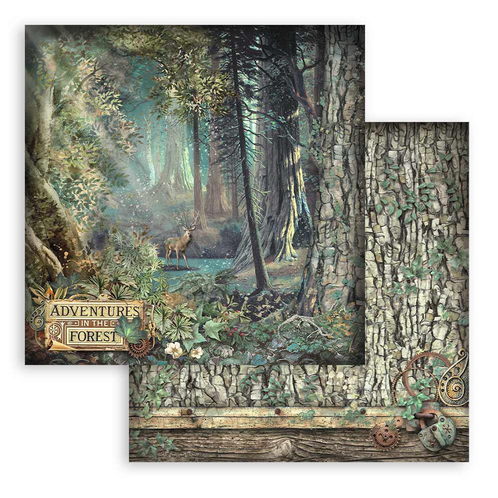 Stamperia 12"  Scrapbook Paper Pad - Magic Forest