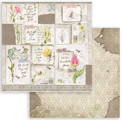 Stamperia 12" Scrapbook Paper Pad - Romantic Garden House