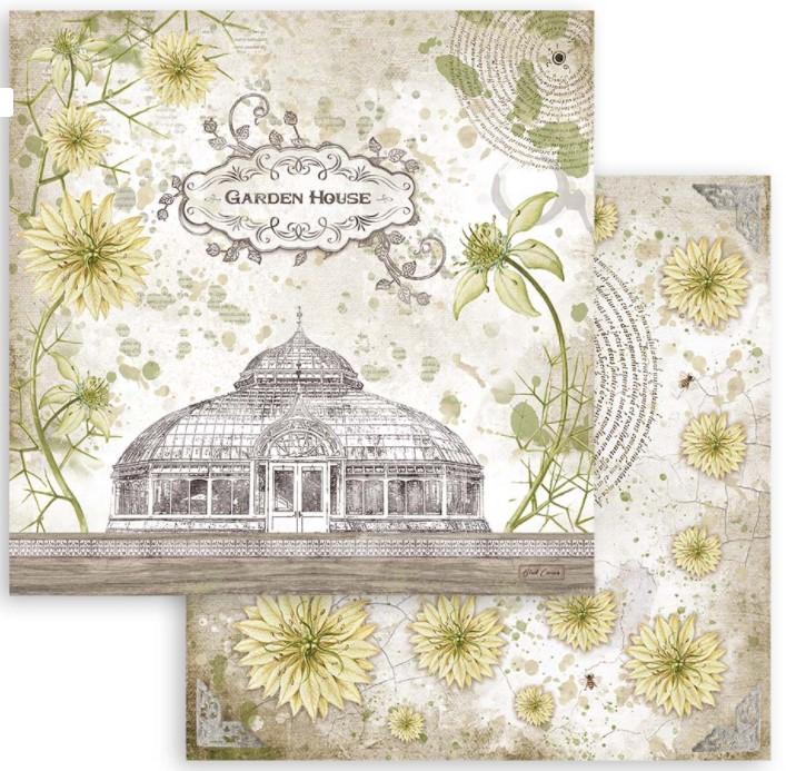 Stamperia 12" Scrapbook Paper Pad - Romantic Garden House