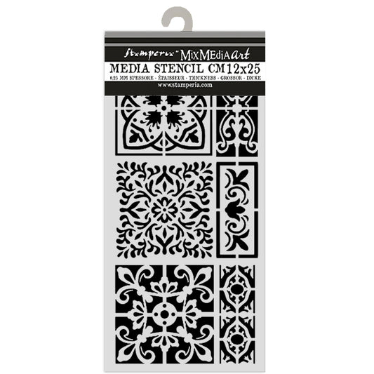 Stamperia 5" x 10" Stencil - Tiles