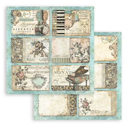 Stamperia 8" Scrapbook Paper Pad - Music