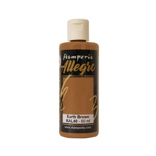 Stamperia Allegro Paint 60 ml - Earth Brown