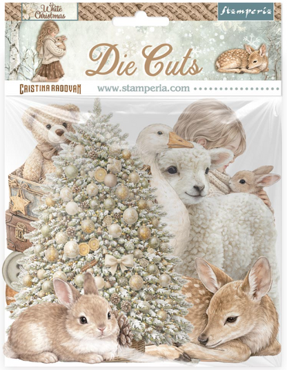 Stamperia Assorted Die Cuts - White Christmas
