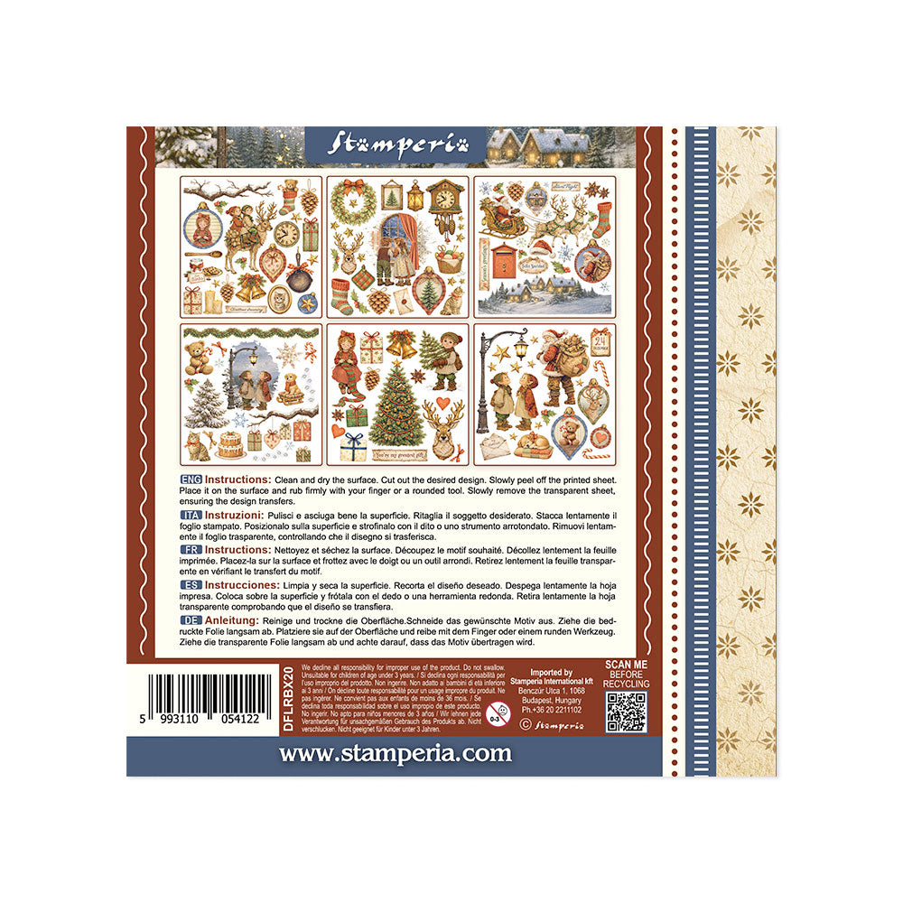 Stamperia Rub On Kit - Silent Night