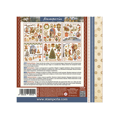 Stamperia Rub On Kit - Silent Night