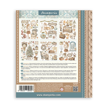 Stamperia Rub On Selection - White Christmas