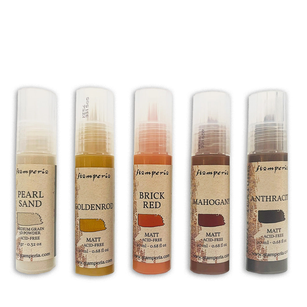 Stamperia Rusty Texture paints 5x20 ml