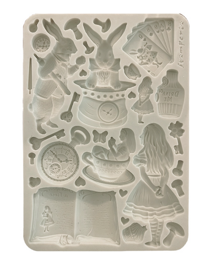 Stamperia Silicon Mould A5 - Alice in Christmas