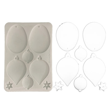 Stamperia Silicon Mould A5 - Christmas Balls