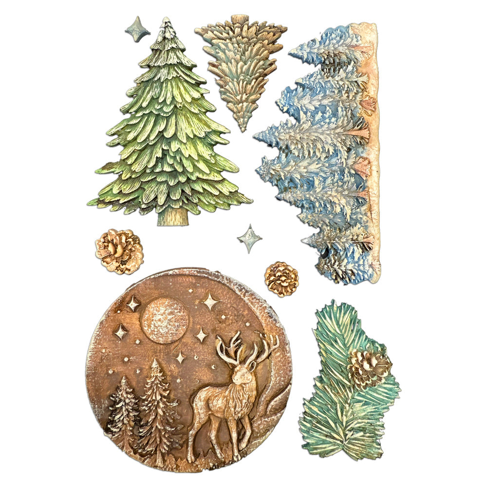 Stamperia Silicon Mould A5 - Christmas Winter Landscape