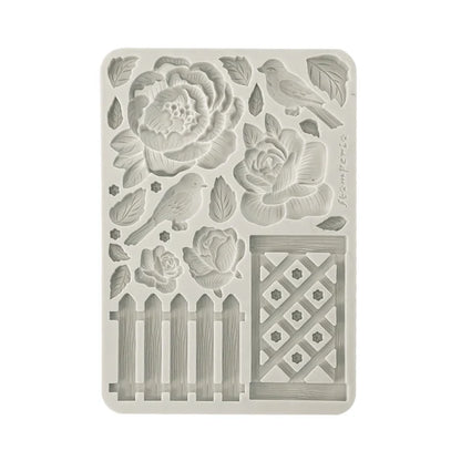 Stamperia Silicon Mould A5 - House of Roses, Fence