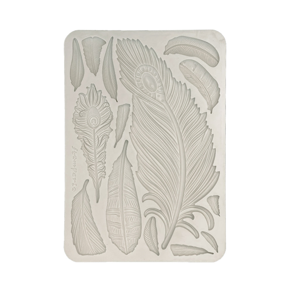 Stamperia Silicon Mould A5 - Masquerade Feathers