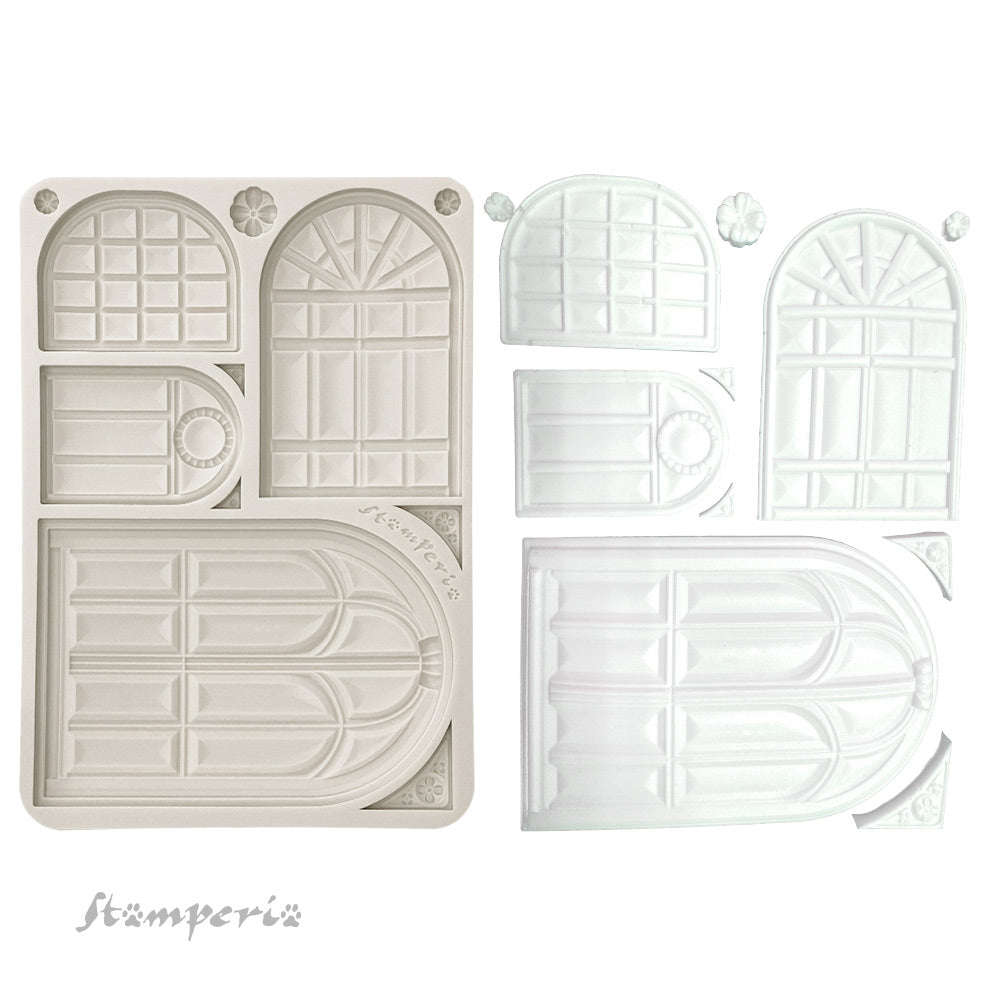 Stamperia Silicon Mould A5 - Masquerade Windows