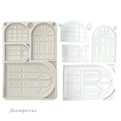 Stamperia Silicon Mould A5 - Masquerade Windows