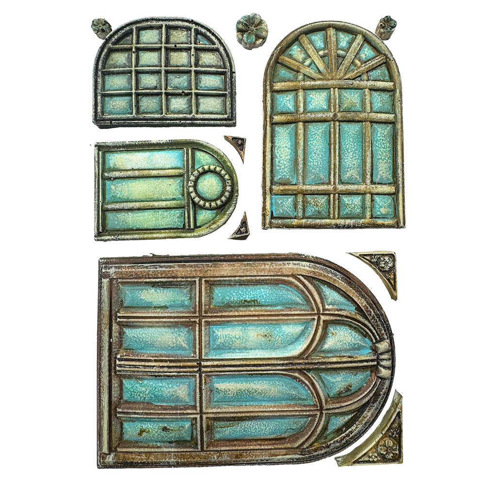 Stamperia Silicon Mould A5 - Masquerade Windows