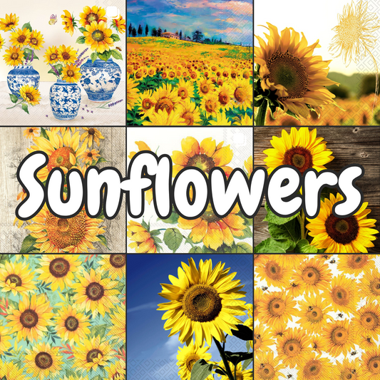 Decoupage Napkin Value Bundle - Sunflowers