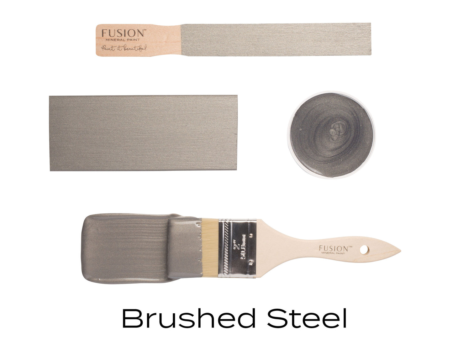 Fusion Metallic Paint - Brushed Steel