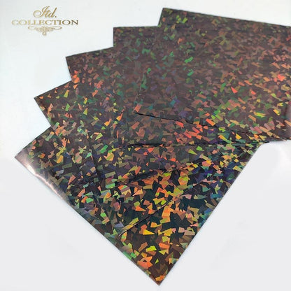 Termoton Metallic Foil Pack of 5 - Glitter Brown