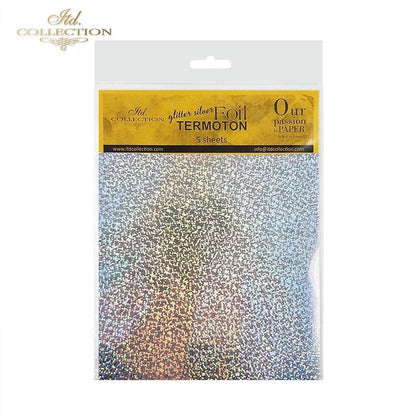 Termoton Metallic Foil Pack of 5 - Glitter Silver