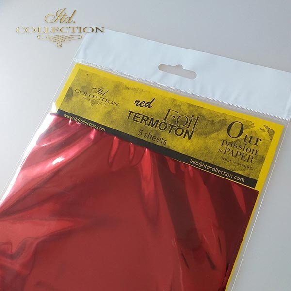 Termoton Metallic Foil Pack of 5 - Red