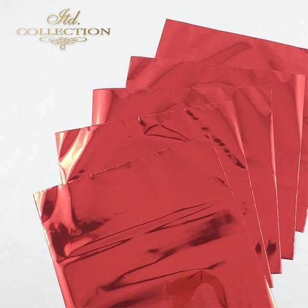 Termoton Metallic Foil Pack of 5 - Red