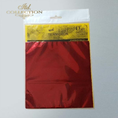 Termoton Metallic Foil Pack of 5 - Red