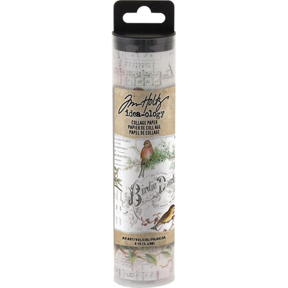 Tim Holtz Idea-Ology Collage Paper - Aviary