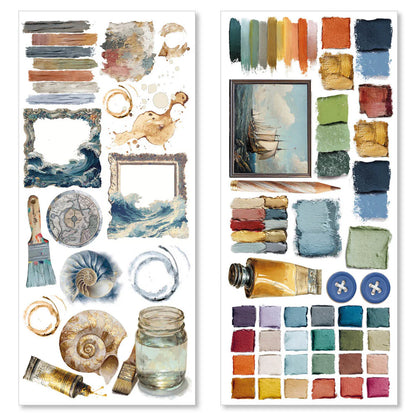 Transparent Adhesive Sheets 5/Pkg - An Artist Journey