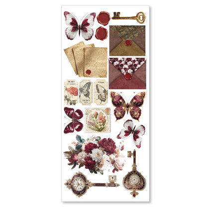 Transparent Adhesive Sheets 5/Pkg - Book Lovers