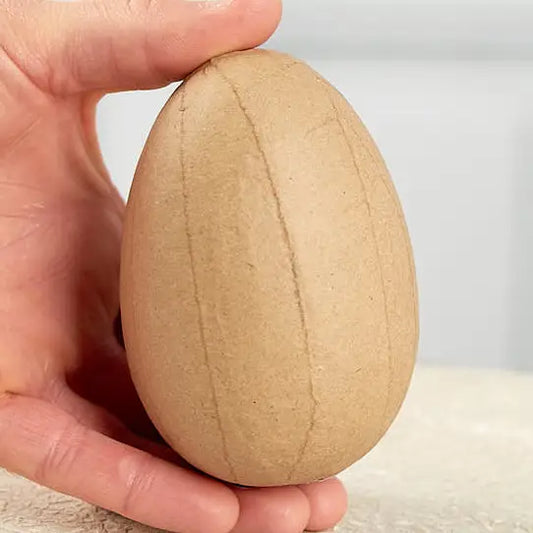 Unfinished Paper Mache Egg - 4" x 3"