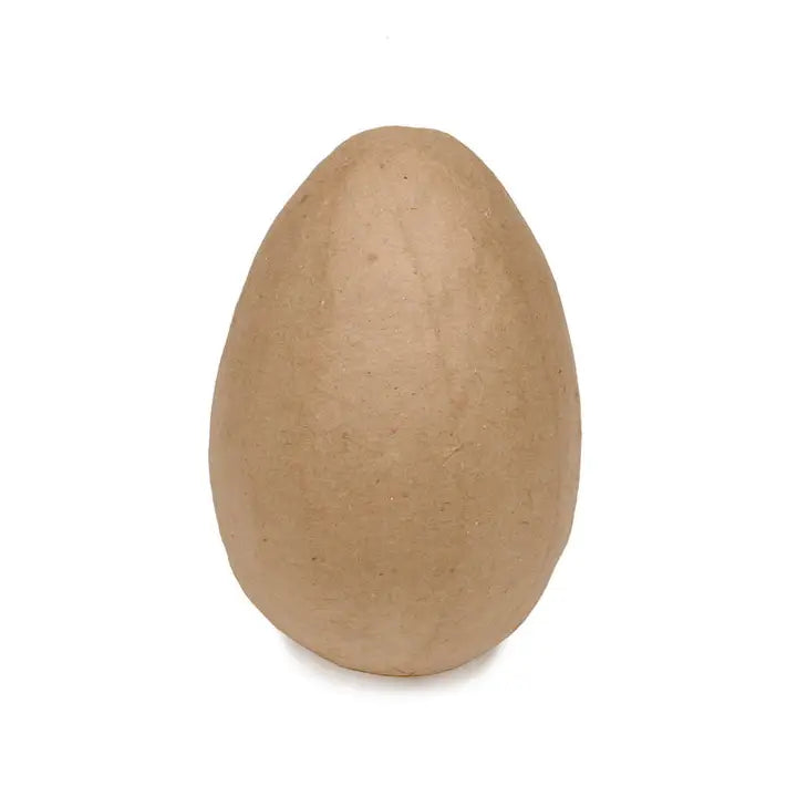 Unfinished Paper Mache Egg - 4" x 3"