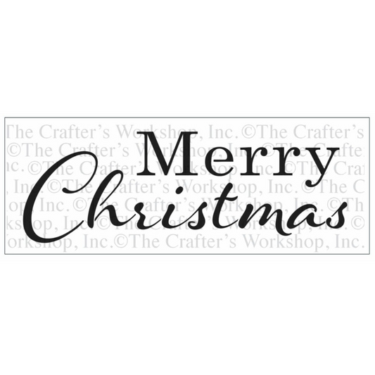 TCW The Crafters Workshop 16.5” Sign Stencil - Merry Christmas