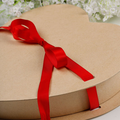 Valentine Heart Shape Paper Mache Candy Box - 12" X 12"