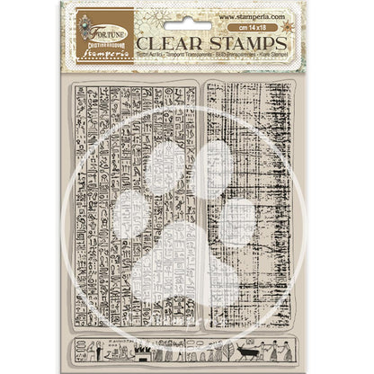 Stamperia Clear Acrylic Stamp 14x18 cm - Fortune, Egypt