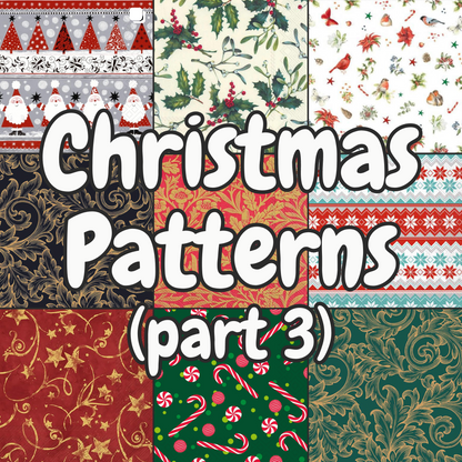 Decoupage Napkin Value Bundle - Christmas Patterns Part 3